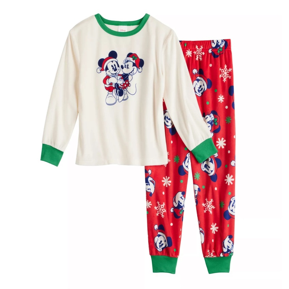 Disney Mickey and Minnie Holiday Christmas Pjs